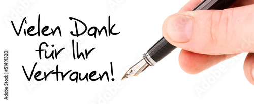 Photo: Vielen Dank für ihr Vertrauen Vielen Dank für ihr Vertrauen