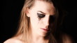 sad woman in tears