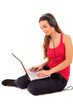 Girl studying