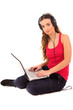Girl studying