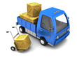 truck with crates