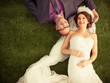 Married Couple on Grass