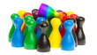 Pawn in the colors of the rainbow flag