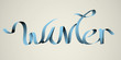 'winter' handmade calligraphy, vector EPS10