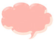 3d pink speech bubble illustration
