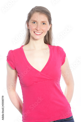 Photo: Young attractive woman smiling with long hair Young attractive woman smiling with long hair