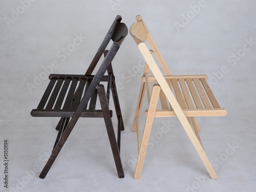 Photo: Folding lungs and strong wooden chairs from a beech Folding lungs and strong wooden chairs from a beech