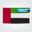 Fabric texture of the flag of United Arab Emirates