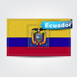 Fabric texture of the flag of Ecuador