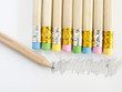 colorful erasers