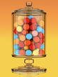 Illustration: 3d Candy jar 3d Candy jar