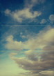 retro paper sky