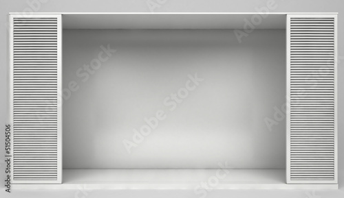 Illustration: Negozio abbigliamento, espositore, armadio Negozio abbigliamento, espositore, armadio