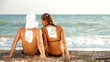 Teenage Couple Summer Beach Vacation