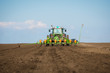 Tractor in the field sow