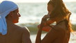 Teenage Couple Summer Beach Vacation