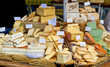 Käse Marktstand