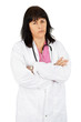 Unhappy female doctor