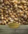 Coriander seeds labeled