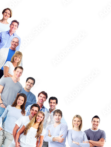 Photo: Group of men and women. Group of men and women.