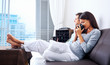 relaxing couple