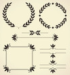 Set of design elements and page decoration.