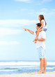 beach stroll family
