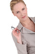 businesswoman with glasses