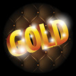 Word Gold, vector illustration