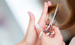 Photo: Cutting split ends of the hair Cutting split ends of the hair