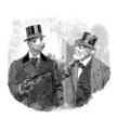 2 Gentlemen -  end 19th century