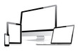 Web design in electronic devices vector eps10