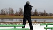 Video: The athlete warmed up at the stadium in winter/episode 4/ The athlete warmed up at the stadium in winter/episode 4/