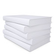 A stack of white papers