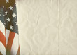 retro USA folded paper