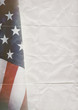 usa flag folded paper