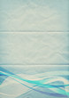 folded paper wave