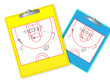 Erasable basketball coach board,vector