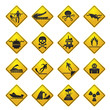 Warning Signs for dangers in sea, ocean, beach and rivers