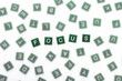 Focus  - Clear Letters Against Blurred