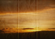 sunset folded paper