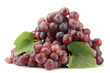 ripe sweet grapes isolated on white.