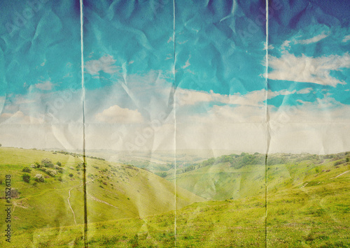 Photo: landscape on paper landscape on paper