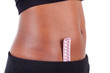 Black african american woman holding contraceptive solutions - A