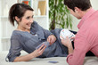 couple playing cards