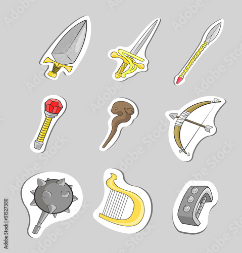 Vector: Medieval weapons collection set Medieval weapons collection set