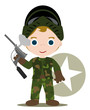 paintball kid with all game suit
