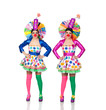 Two Identical Female Clown