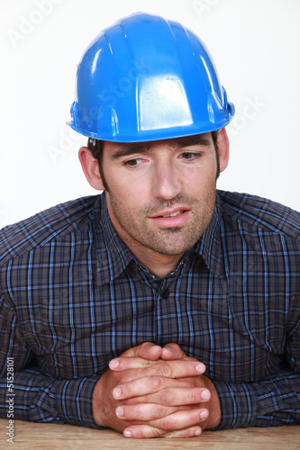 Photo: Pensive foreman Pensive foreman