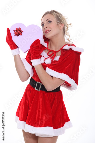 Photo: Woman dressed as Mrs Claus Woman dressed as Mrs Claus